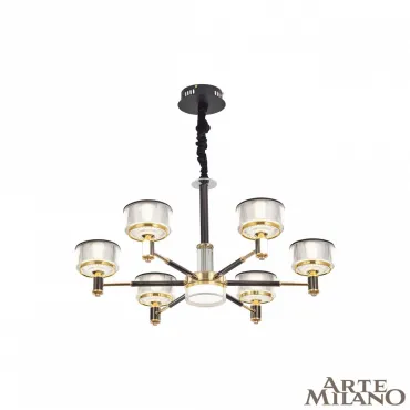 Подвесная люстра Arte Milano Neapolis-76210 276210/6 BK/GD