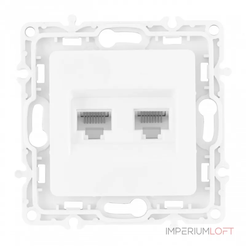 Розетка RJ45 х 2 217.45-2.white Розетка RJ45 х 2 217.45-2.white