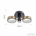 Светильник светодиодный Arte Milano Ferrara-71040 271040/2R BK/GD