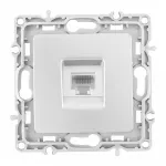 Розетка интернет, RJ45 217.45-1.silver
