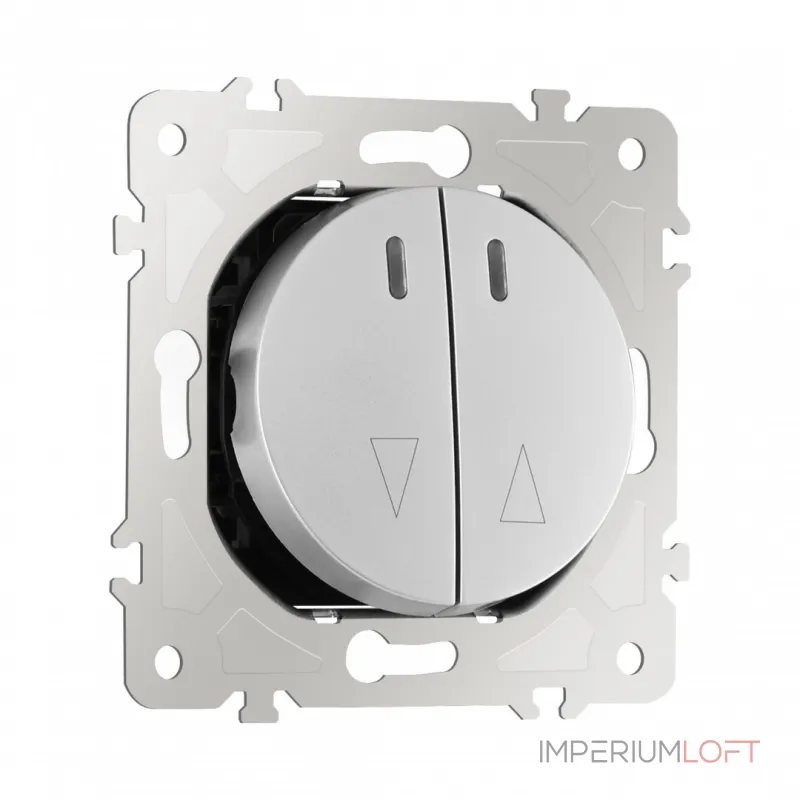 Выключатель жалюзи с подсветкой, 10A 250V 202.39-2.silver от ImperiumLoft Выключатель жалюзи с подсветкой, 10A 250V 202.39-2.silver от ImperiumLoft