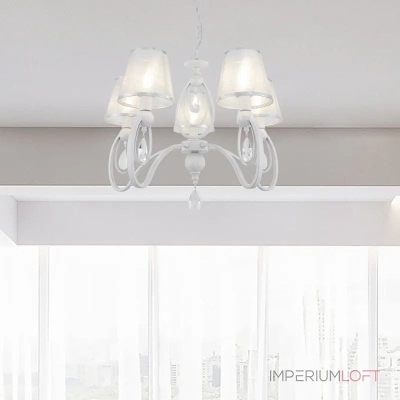 Подвесная люстра Arte Milano AM347203 347203/5 WT+SL Подвесная люстра Arte Milano AM347203 347203/5 WT+SL