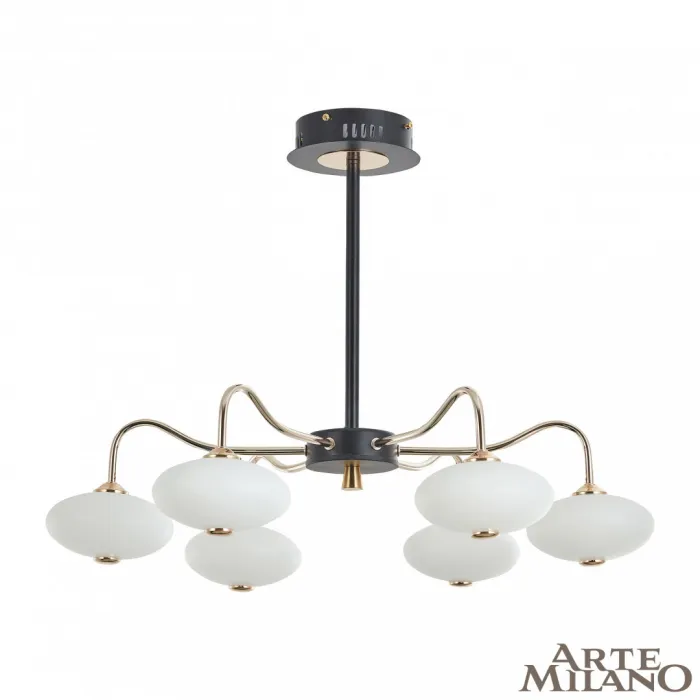 Люстра светодиодная Arte Milano Neapolis-73908 273908/6 BK/GD от ImperiumLoft