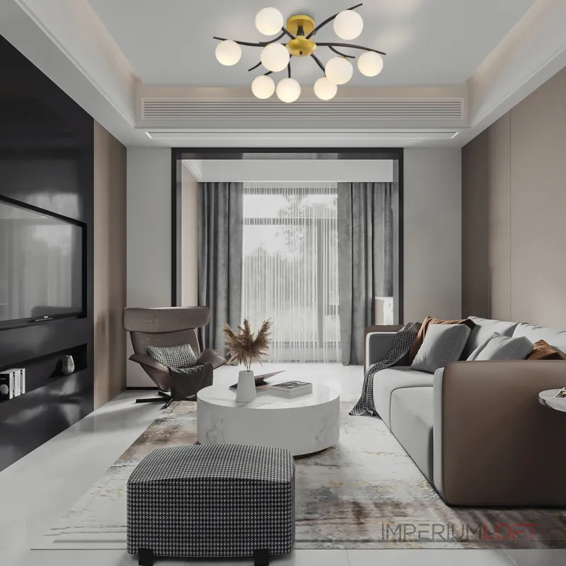 Потолочная люстра Arte Milano Neapolis-73408 273408/9 BK/GD