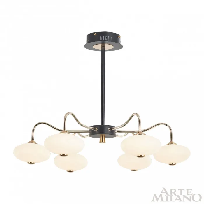 Люстра светодиодная Arte Milano Neapolis-73908 273908/6 BK/GD от ImperiumLoft