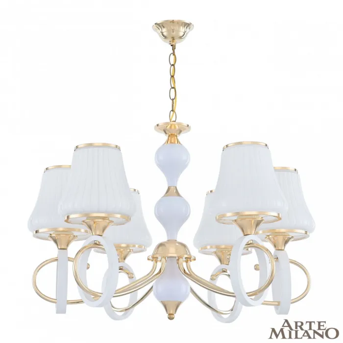 Люстра подвесная Arte Milano Florentia-2387 302387/6 Wh/Gd от ImperiumLoft
