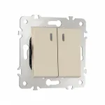 Выключатель жалюзи с подсветкой, 10A 250V 203.39-2.shampan от ImperiumLoft Выключатель жалюзи с подсветкой, 10A 250V 203.39-2.shampan от ImperiumLoft