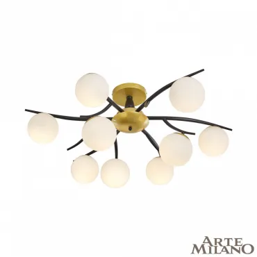 Потолочная люстра Arte Milano Neapolis-73408 273408/9 BK/GD