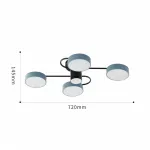 Светильник светодиодный Arte Milano Ferrara 253039/4+1 Bk/Gr