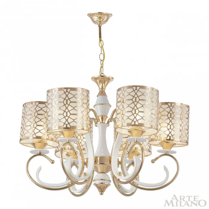 Люстра подвесная Arte Milano Florentia-1237 301237/6 Wh/Gd от ImperiumLoft