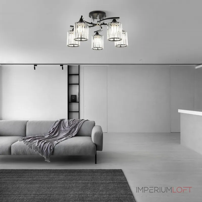 Потолочная люстра Arte Milano AMALFI-327103 327103/5 BK+CR