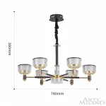 Подвесная люстра Arte Milano Neapolis-76210 276210/6 BK/GD