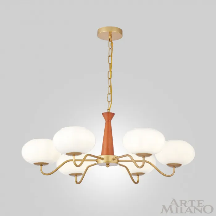 Люстра подвесная Arte Milano AM-Napoli 310166/D780/6 BS/WD от ImperiumLoft