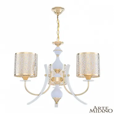Люстра подвесная Arte Milano Florentia-6067 306067/3 Wh/Gd
