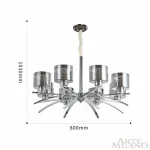 Подвесная люстра Arte Milano Neapolis-78207 278207/8 Ni