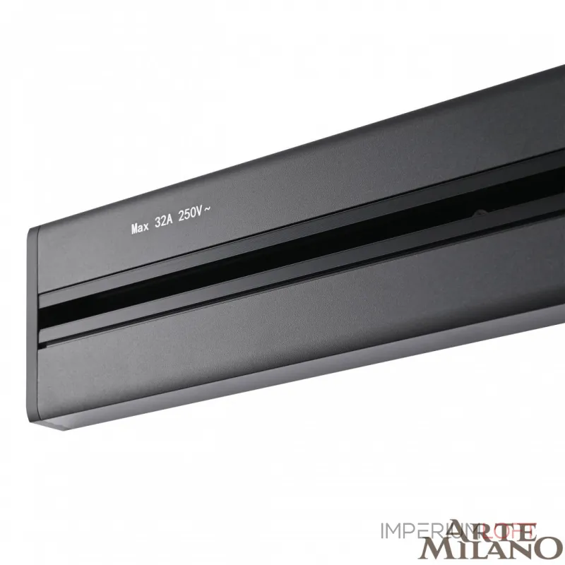 Накладной шинопровод с выключателем, 25A 250V 385205TOB/50 Black