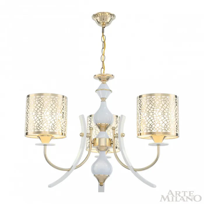 Люстра подвесная Arte Milano Florentia-6067 306067/3 Wh/Gd от ImperiumLoft