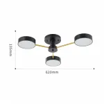 Светильник светодиодный Arte Milano Ferrara 252006/3 Bk/Bk