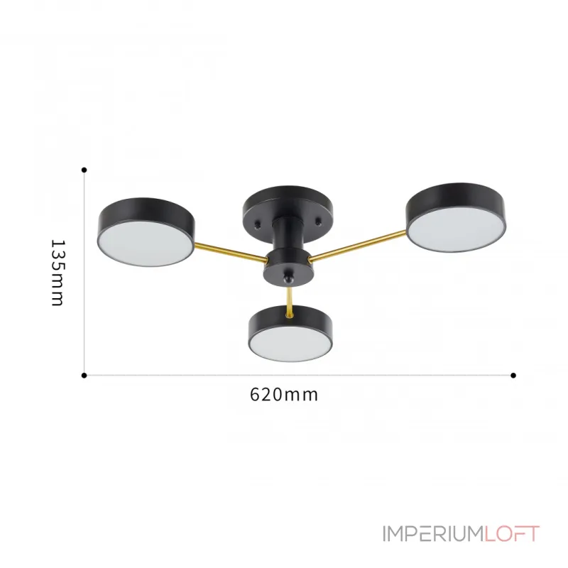 Светильник светодиодный Arte Milano Ferrara 252006/3 Bk/Bk
