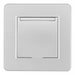 Комплект розетки с заземлением и шторками Arte Milano SET16-1-41-1 silver от ImperiumLoft