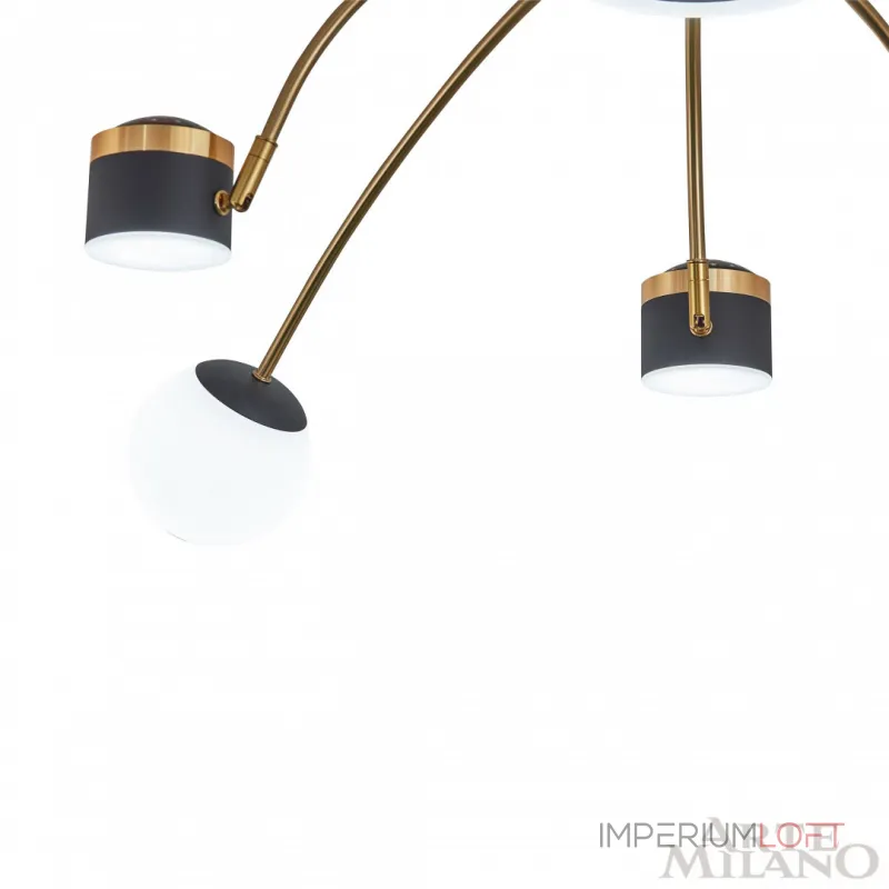 Потолочная люстра Arte Milano Ferrara-71040 272040/10 BK/GD