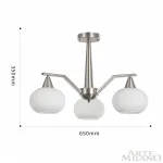Потолочная люстра Arte Milano Neapolis-79807 279807/3 GR