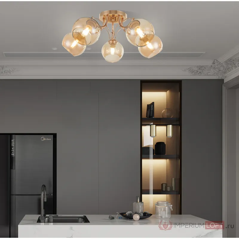 Люстра потолочная Arte Milano Napoli-0566 330566/5 FGD от ImperiumLoft