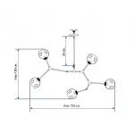 Люстра branching bubbles 5 от ImperiumLoft