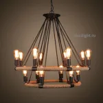 Подвесная люстра Rope filament 8108–D8+6 Подвесная люстра Rope filament 8108–D8+6