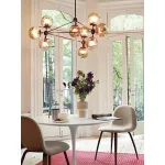 Люстра на штанге Modo Chandelier 10 Globes Black