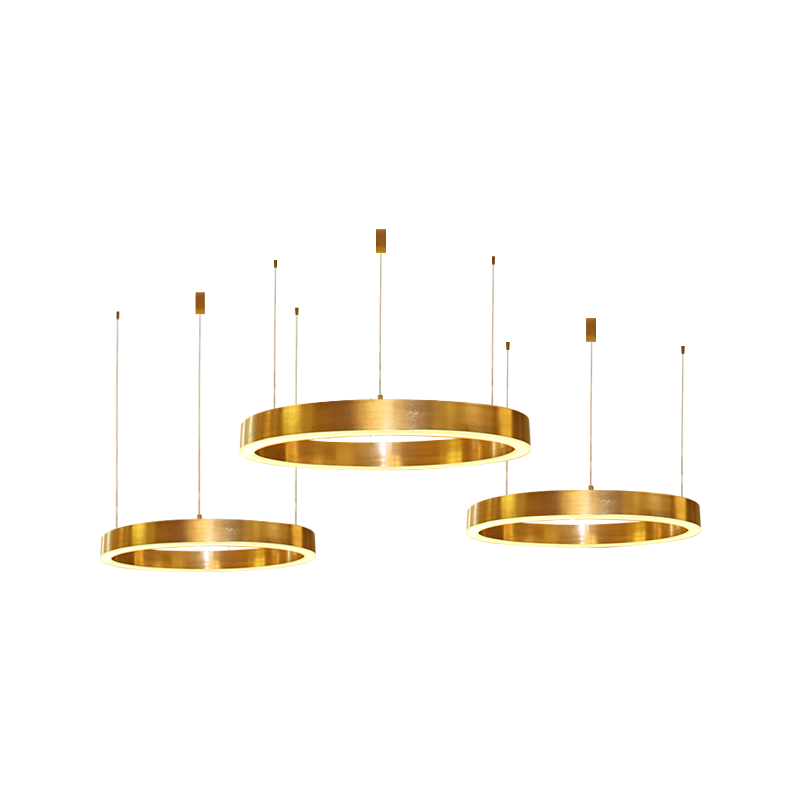 Подвесной светильник Light Ring Horizontal Copper Gold