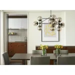 Люстра на штанге Modo Chandelier 10 Globes Black