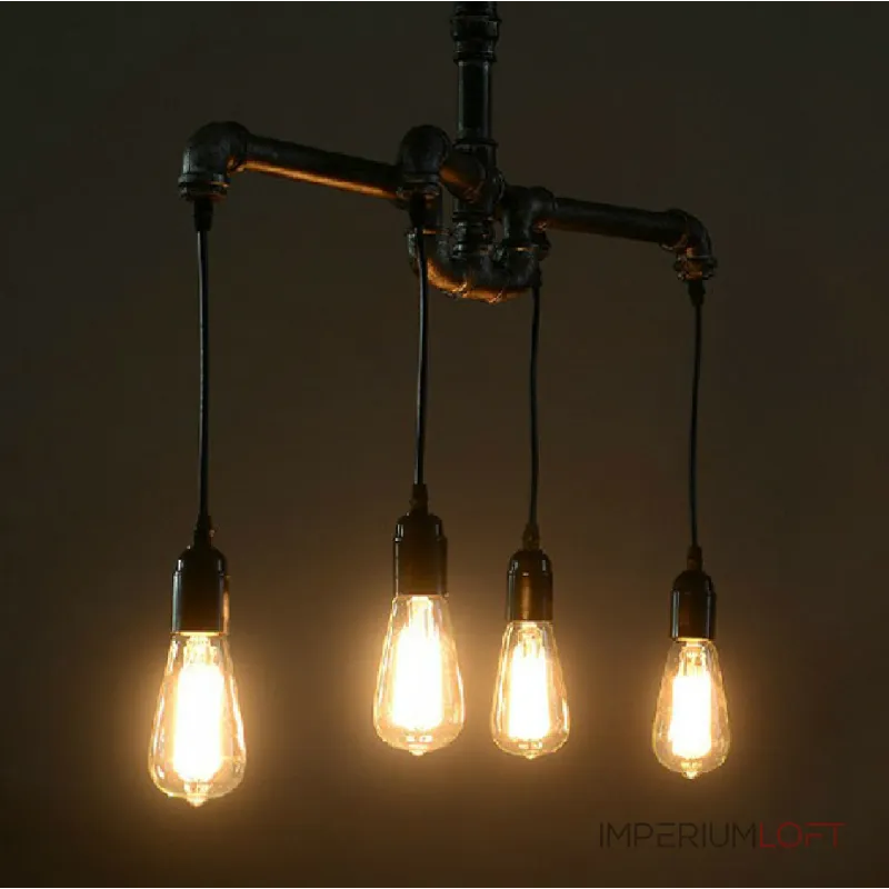 Подвесной светильник crossed industrial water pipe Подвесной светильник crossed industrial water pipe