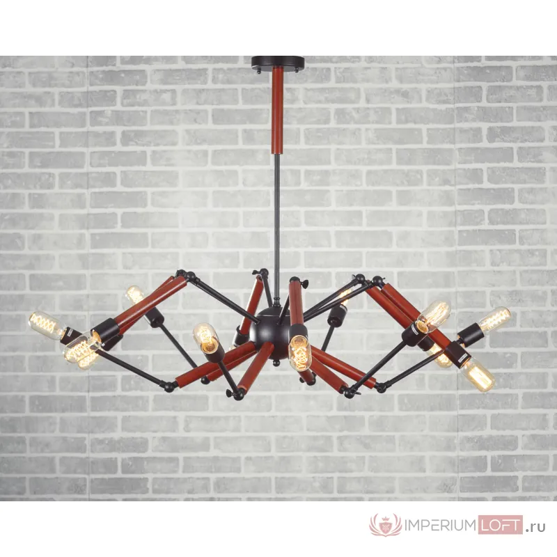 люстра Double Octopus Wood от ImperiumLoft