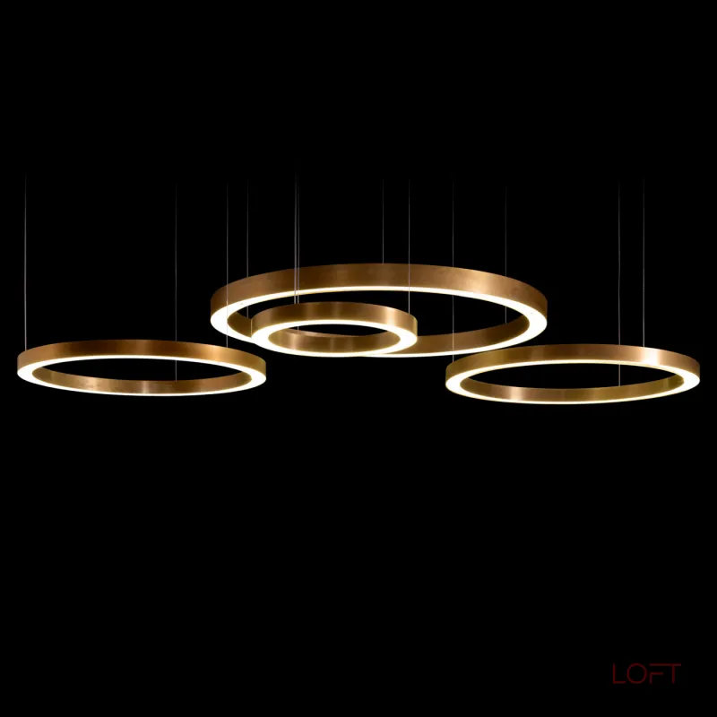Подвесной светильник Light Ring Horizontal Copper Gold