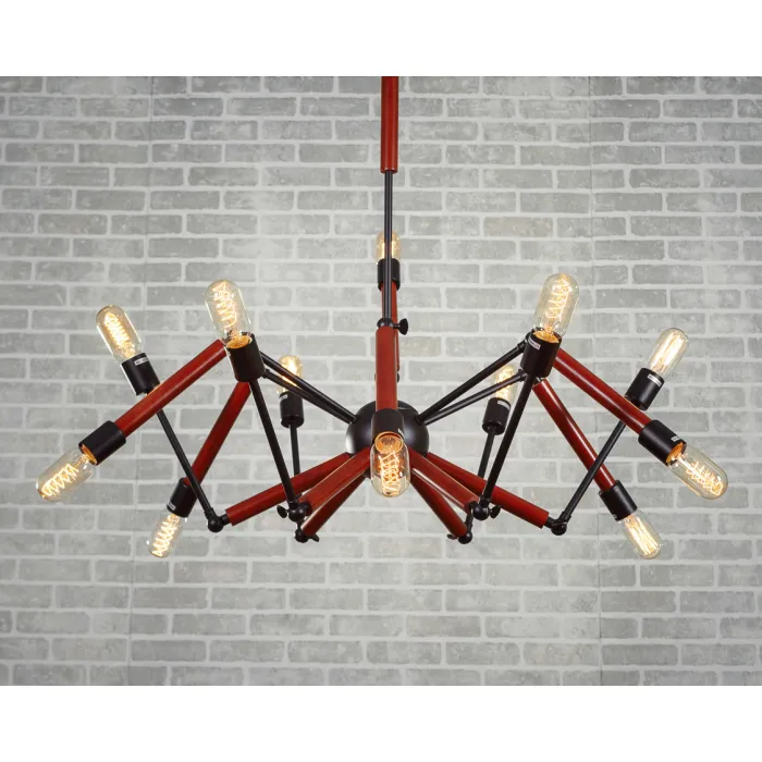 люстра Double Octopus Wood от ImperiumLoft