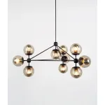 Люстра на штанге Modo Chandelier 10 Globes Black