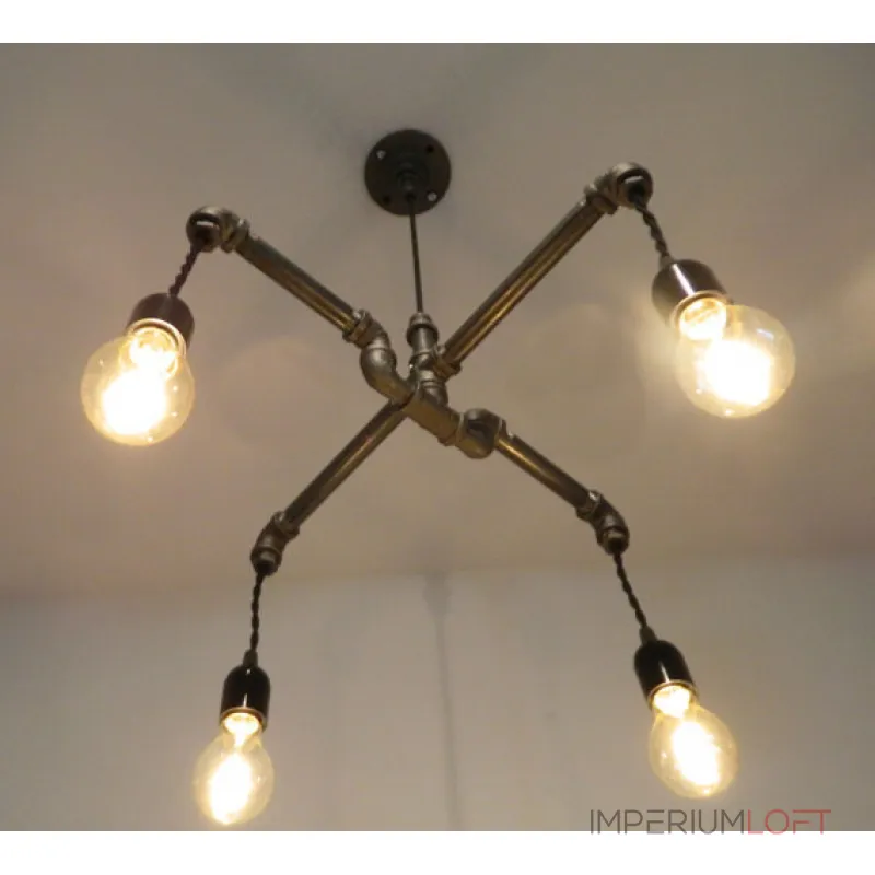 Подвесной светильник crossed industrial water pipe Подвесной светильник crossed industrial water pipe