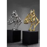 Статуэтка horse decor golden