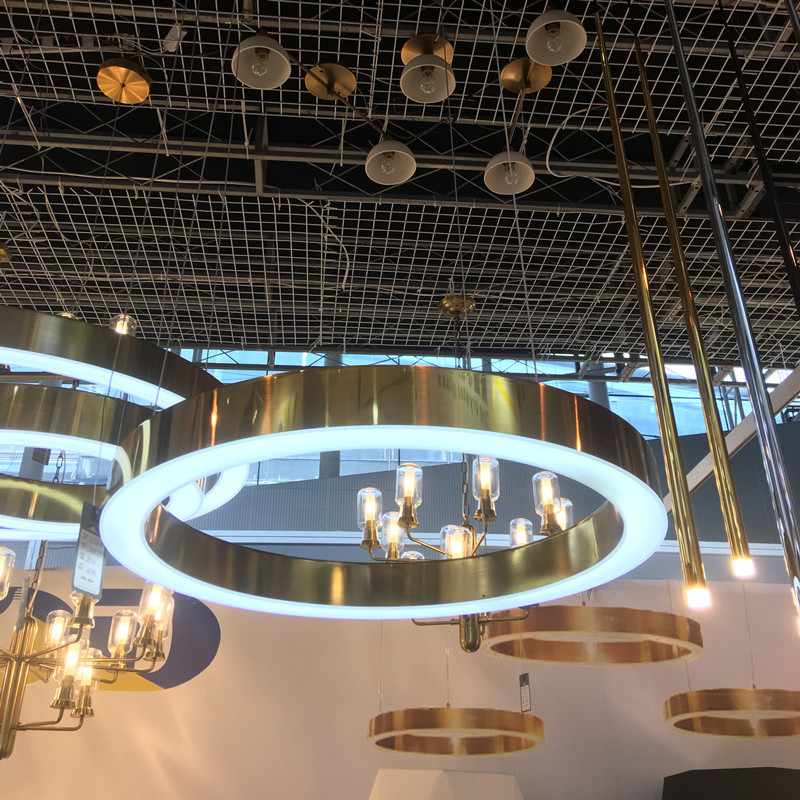 Подвесной светильник light ring horizontal copper gold