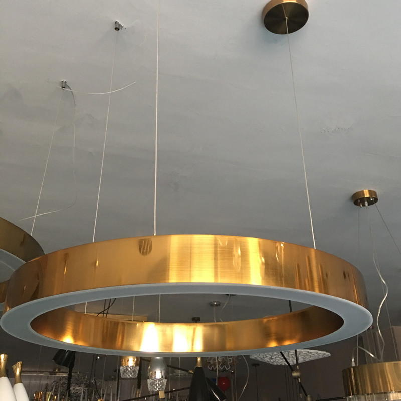 Подвесной светильник light ring horizontal copper gold