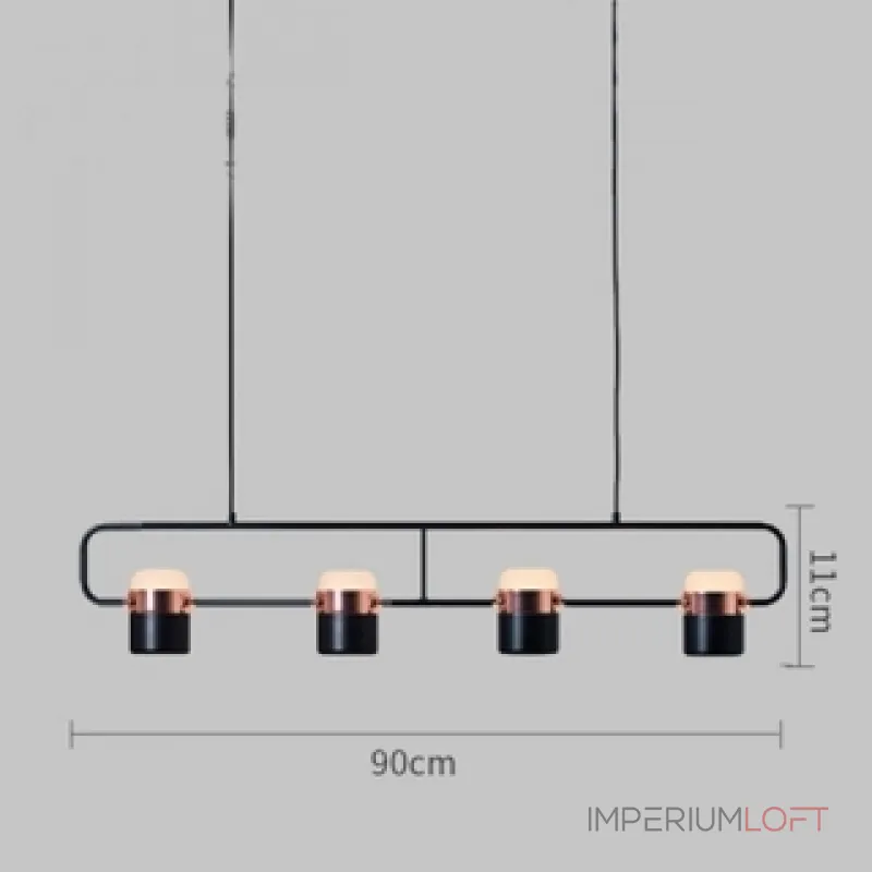 Подвесной светильник Ling Pl4 Copper