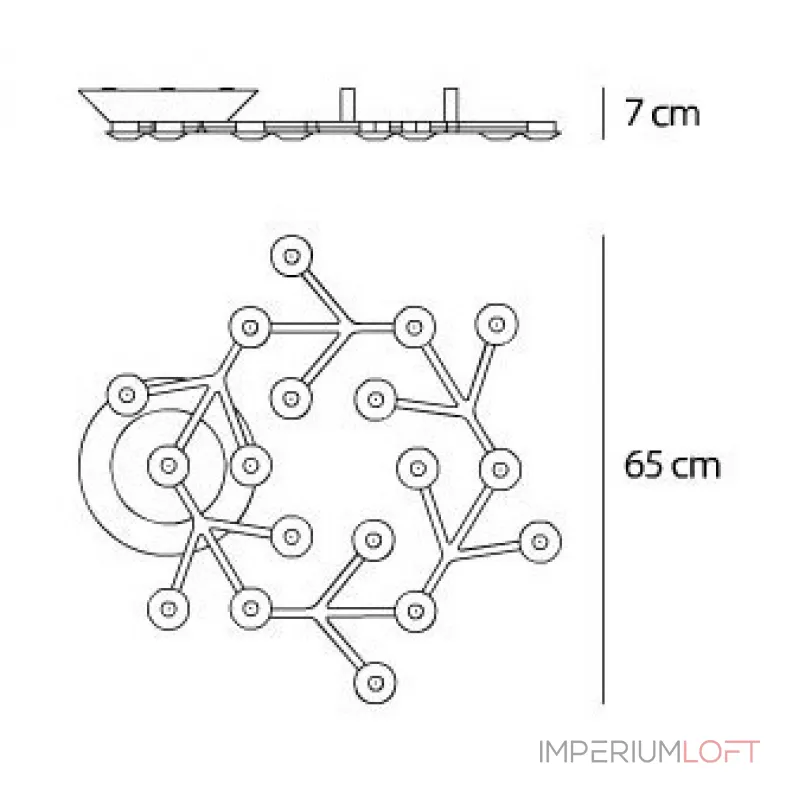 Потолочная люстра Led Net Circle Потолочная люстра Led Net Circle