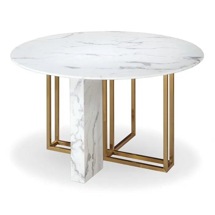 Стол marble cross round от ImperiumLoft