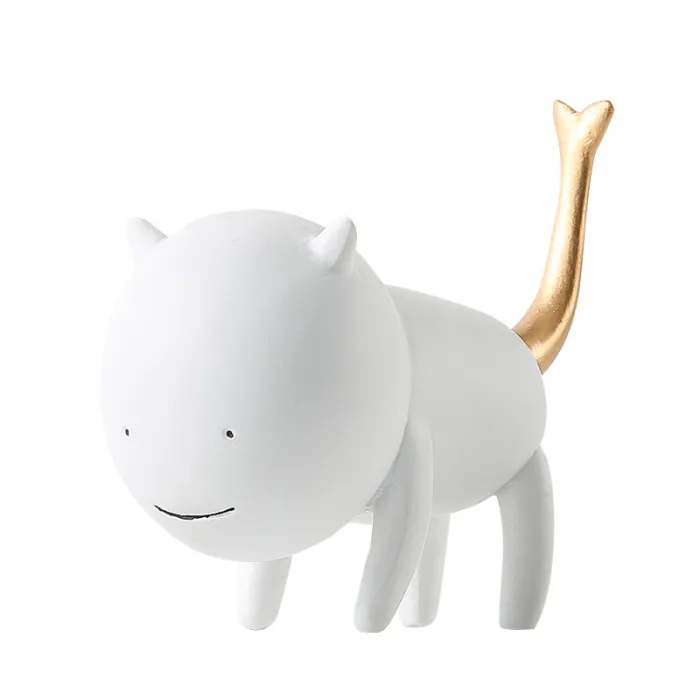 Статуэтка simulation cat white от ImperiumLoft