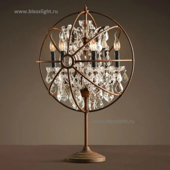 Лампа Настольная Foucault&#039;S Orb Crystal 8031–6Ta от ImperiumLoft