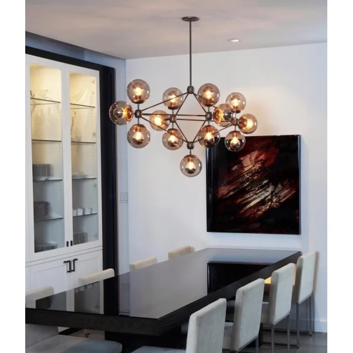 люстра Modo Chandelier 15 Globes Black от ImperiumLoft