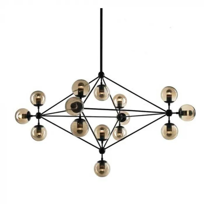 люстра Modo Chandelier 15 Globes Black от ImperiumLoft