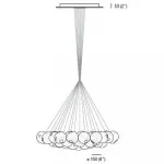 Подвесная люстра bocci 28.37 cluster d10