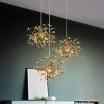 Люстра Tezani Argent 3R Золотой от ImperiumLoft